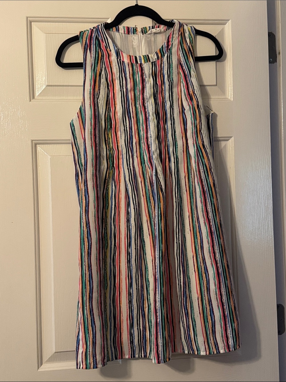 Multicolor Stripe Sleeveless Dress
